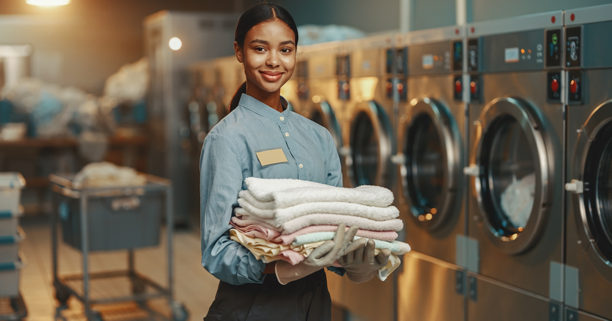 Bediener für Industriewaschmaschinen 