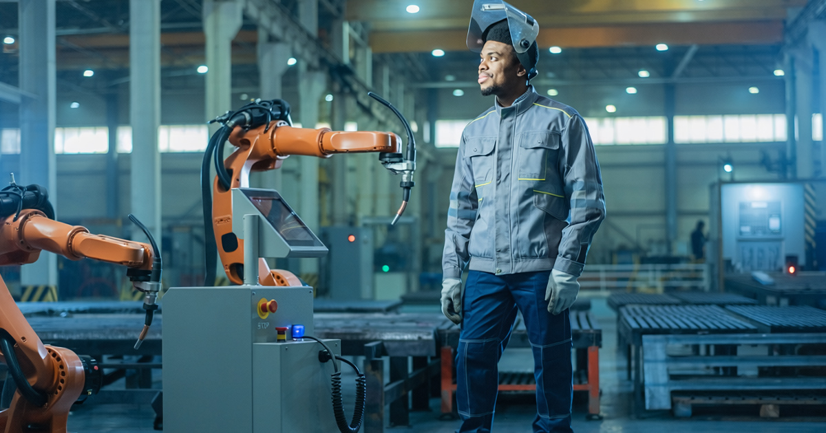 Bediener für Schweißroboter 