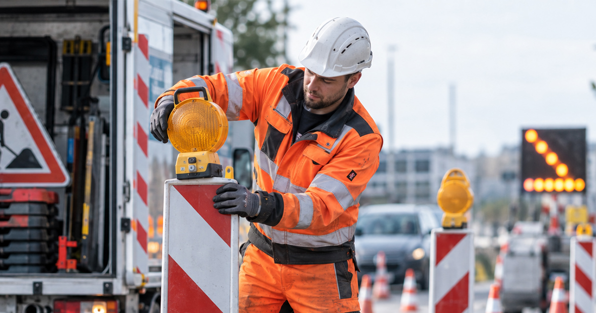 Helfer für Verkehrstechnik