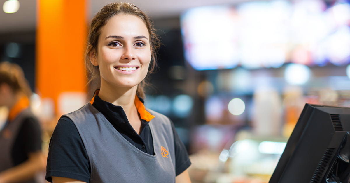 Kassierer für Getränke und Food 