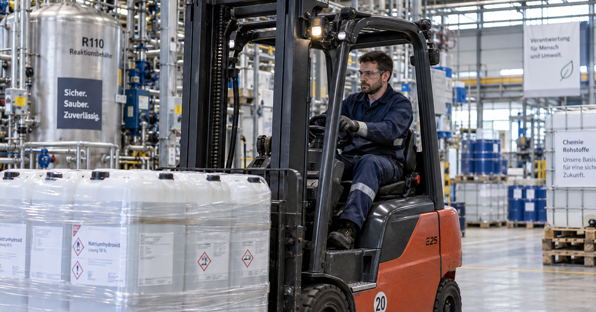 Produktionshelfer Bereich Chemie mit Staplerschein