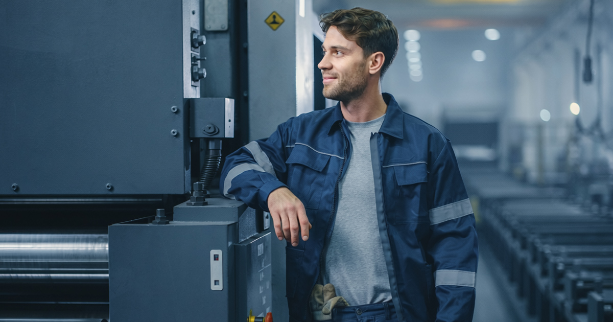 Produktionsmitarbeiter Walze 