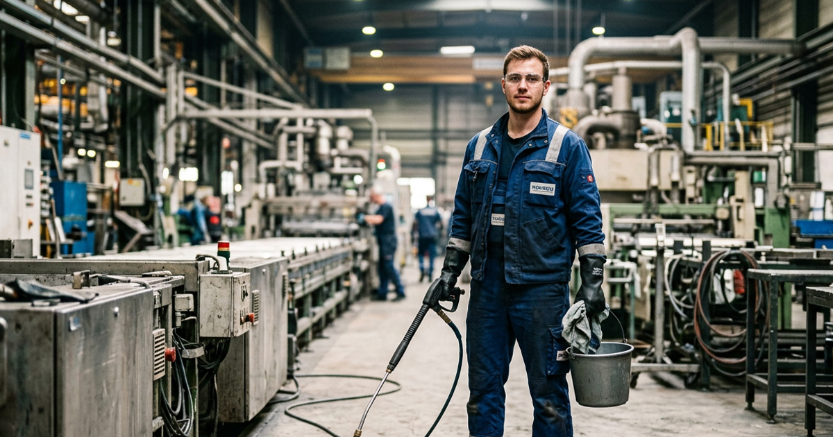 Reinigungskraft für Industrieanlagen 