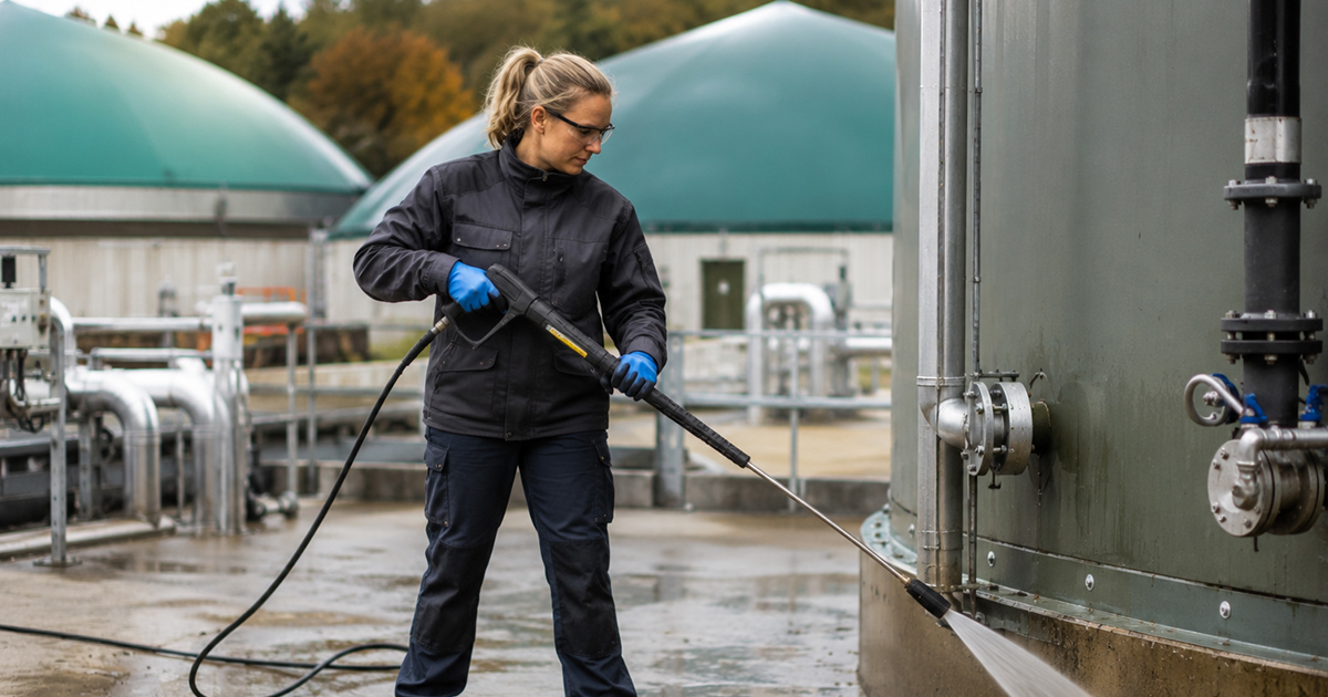 Reinigungskraft Industrie - Biogasanlage