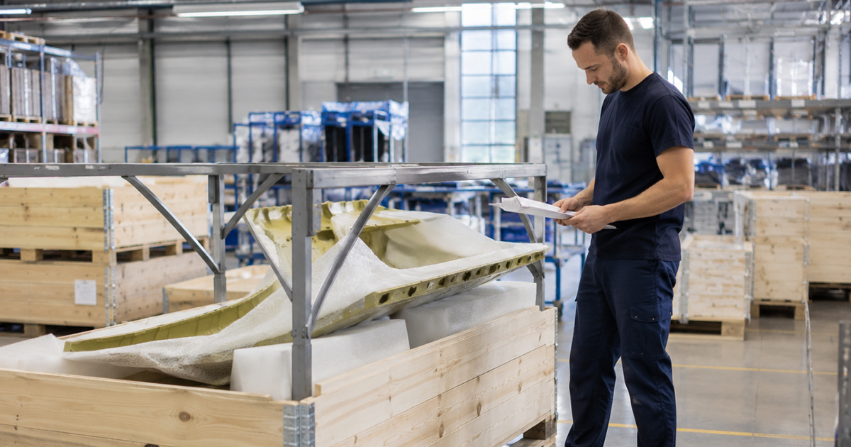 Versandmitarbeiter Flugzeugindustrie