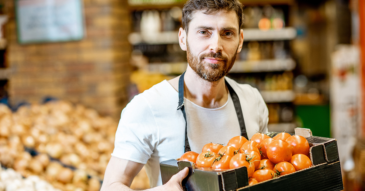 Verräumer Obst und Gemüse 